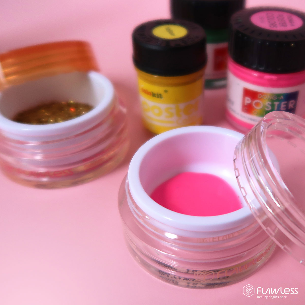 Declutter and organize your Flawless jars and bottles with these ideas